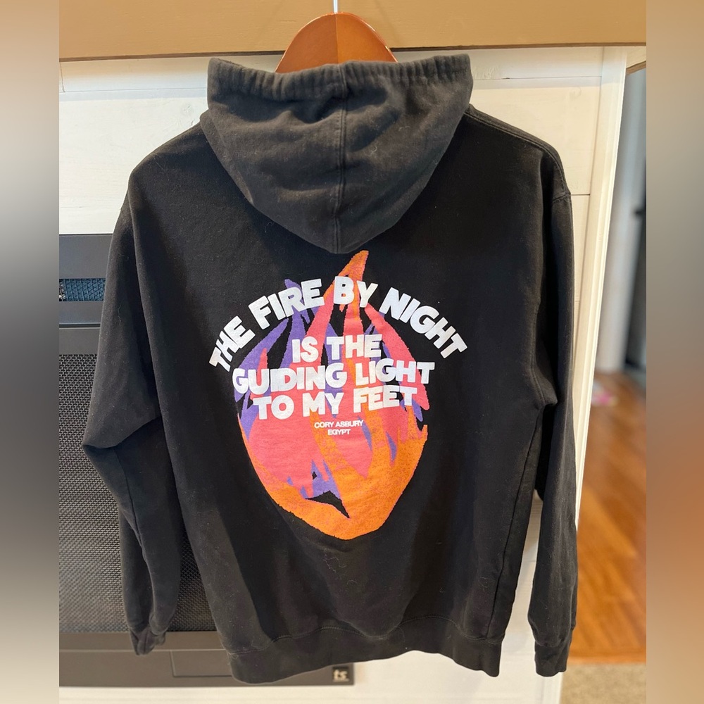 Cory Asbury Exodus 13:21 concert hoodie The Fire By Night Christian size medium